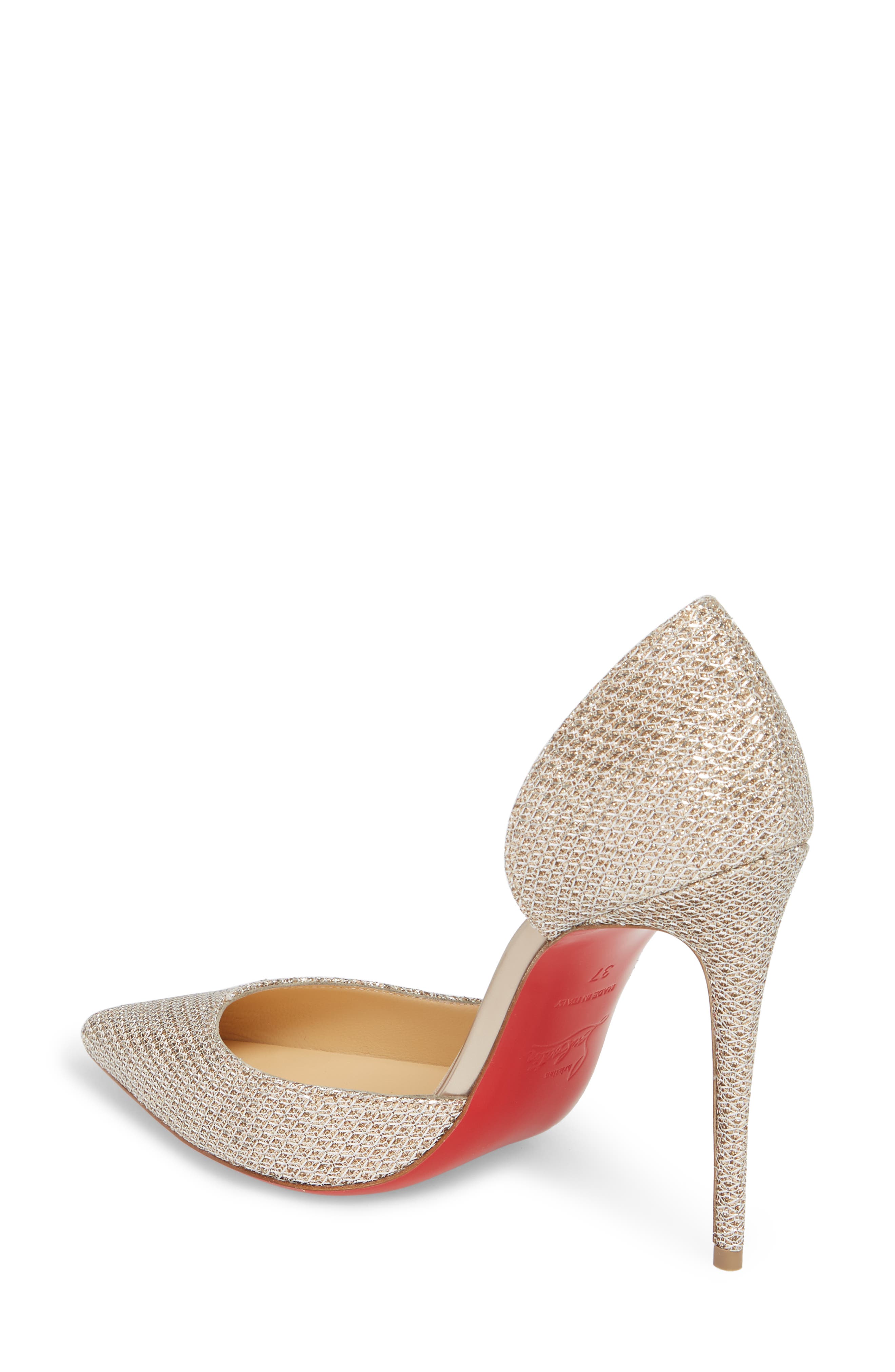 Christian Louboutin Iriza Half d'Orsay Pump, Alternate, color, 