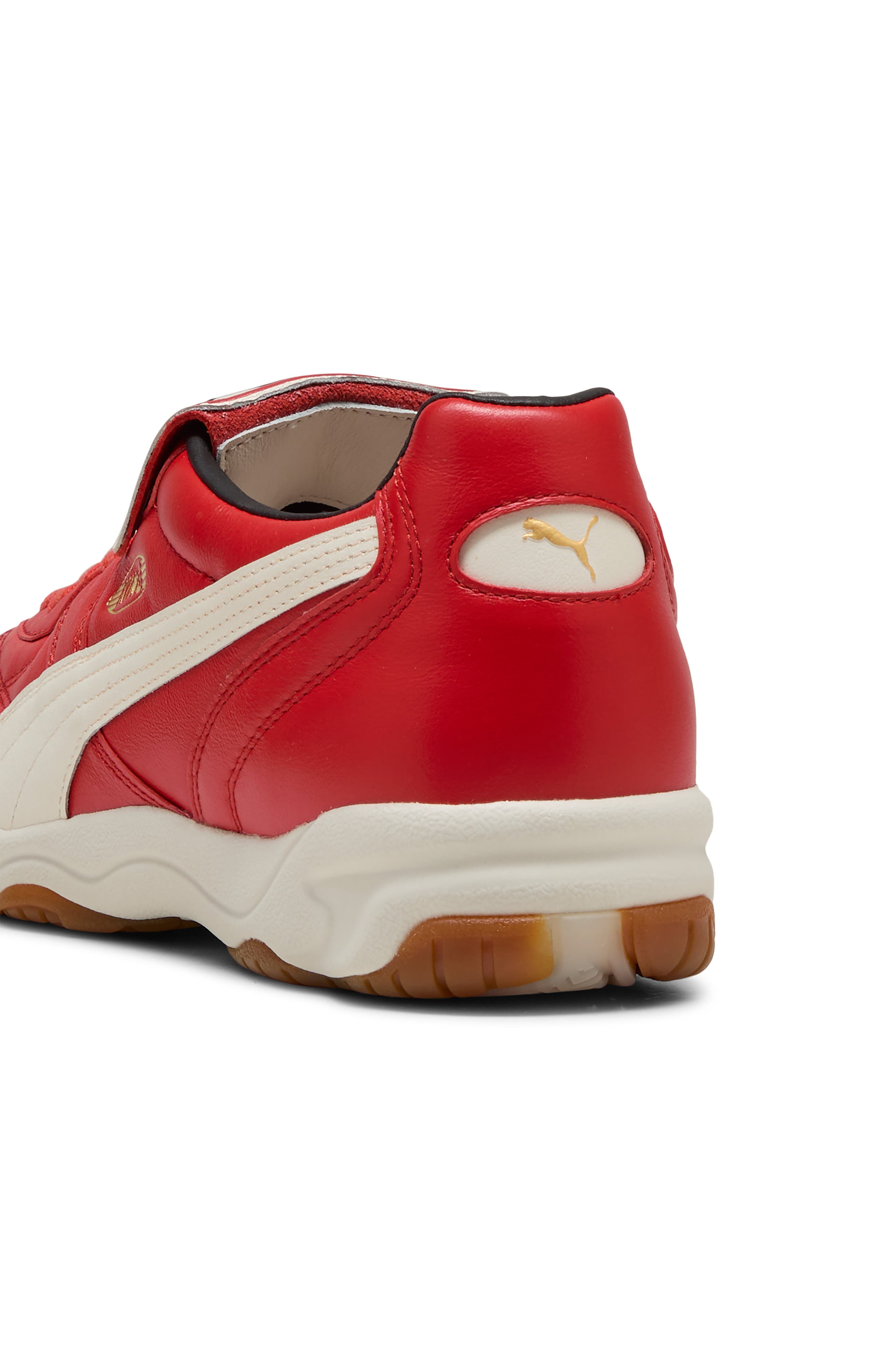 King Indoor Soccer Sneaker, Alternate, color, RED FIRE-FROSTED IVORY