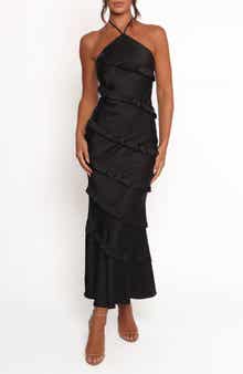 Petal & Pup Roxanne Halter Maxi Dress