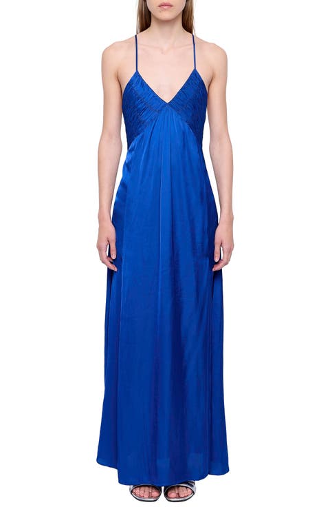 Rayonne Satin Maxi Dress