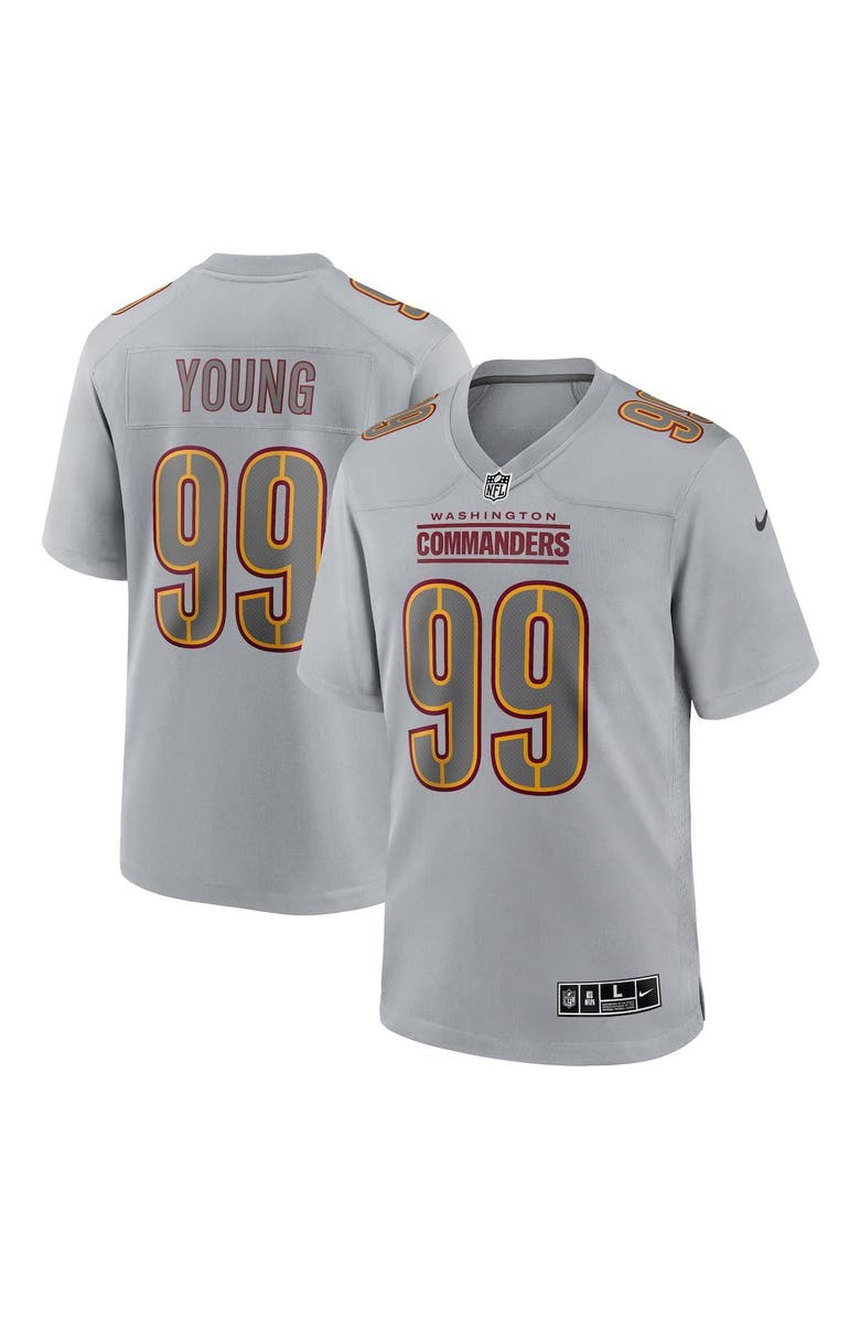 Nike Men's Nike Chase Young Gray Washington Commanders Atmosphere Fashion Game Jersey, Main, color, Gray