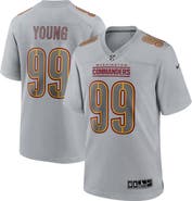 Nike Men's Nike Chase Young Gray Washington Commanders Atmosphere Fashion Game Jersey