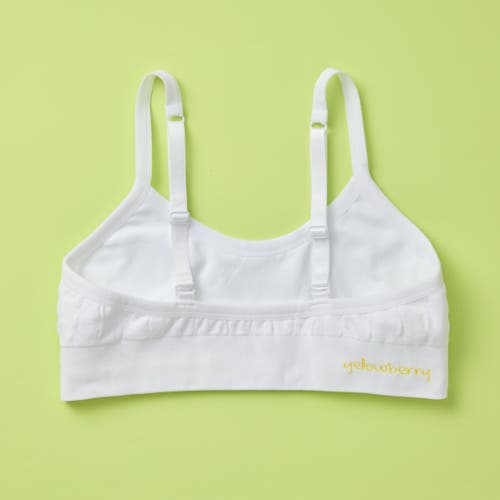Yellowberry Poppy Seamless Bra In White Marshmallow