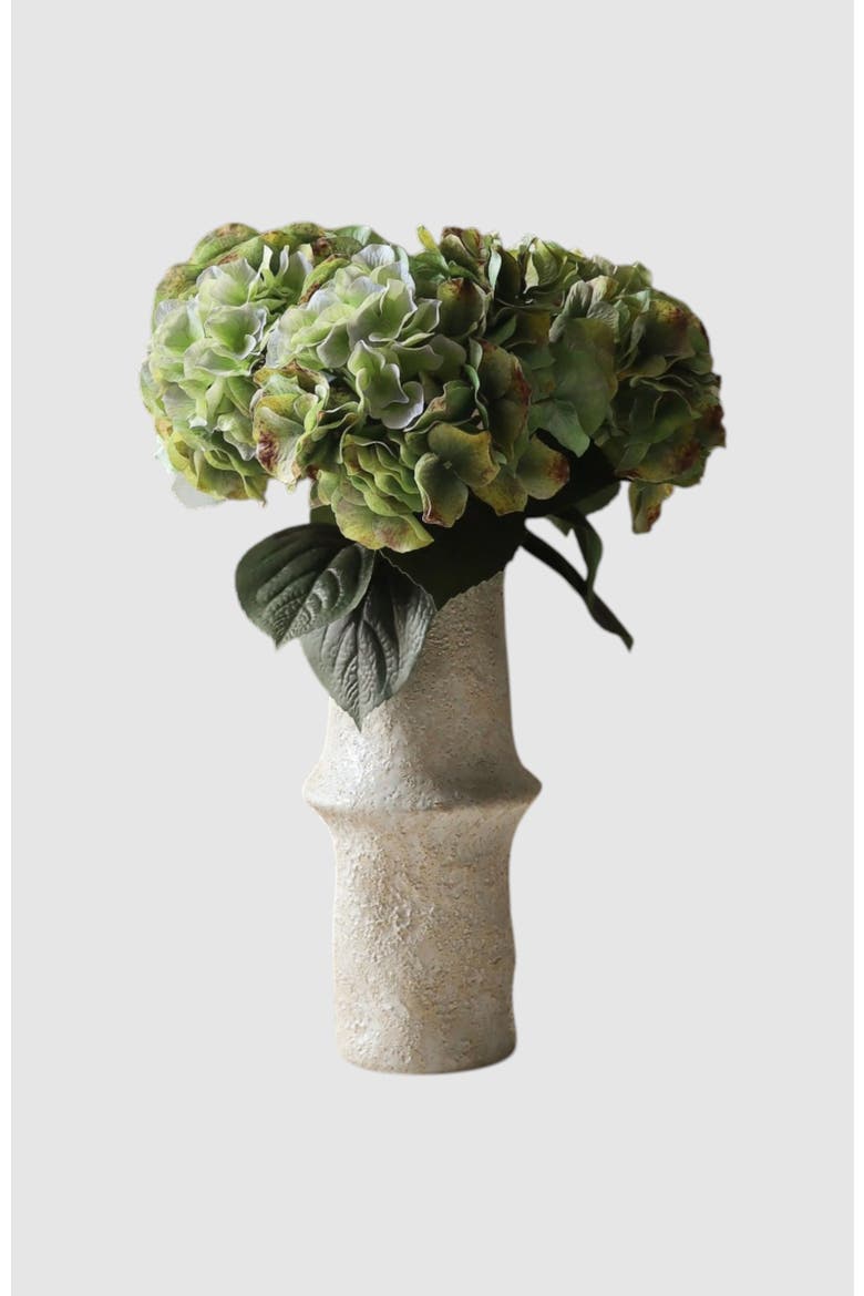 Olive Green Hydrangea Flower, Alternate, color, Light Green