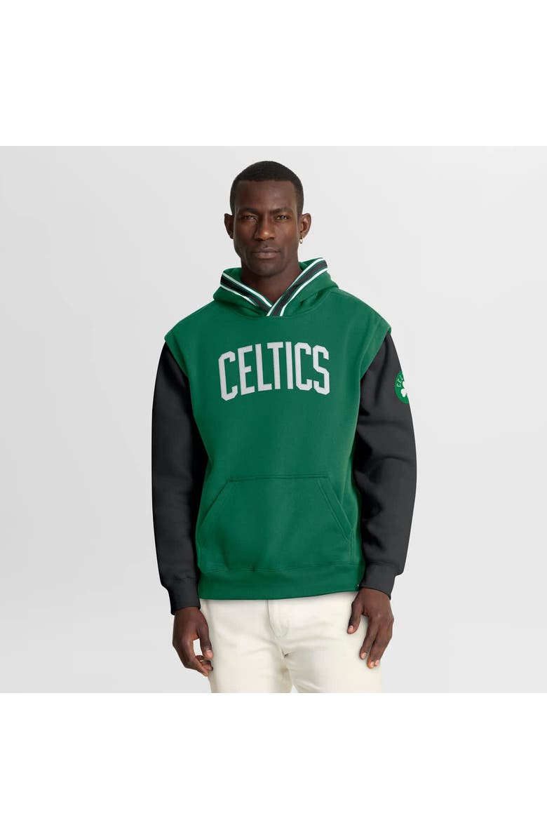 FANATICS Men's Fanatics  Kelly Green/Black Boston Celtics Half Court Shot Clock Fastbreak Hoodie, Main, color, Kelly Green
