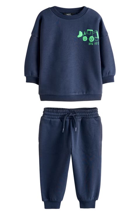 Kids' Digger Sweatshirt & Joggers Set (Baby, Toddler & Little Kid)