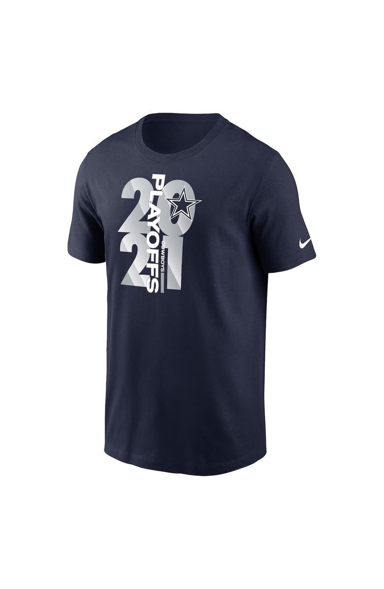 Nike Men's Nike Navy Dallas Cowboys 2021 NFL Playoffs Bound T-Shirt, Alternate, color, 