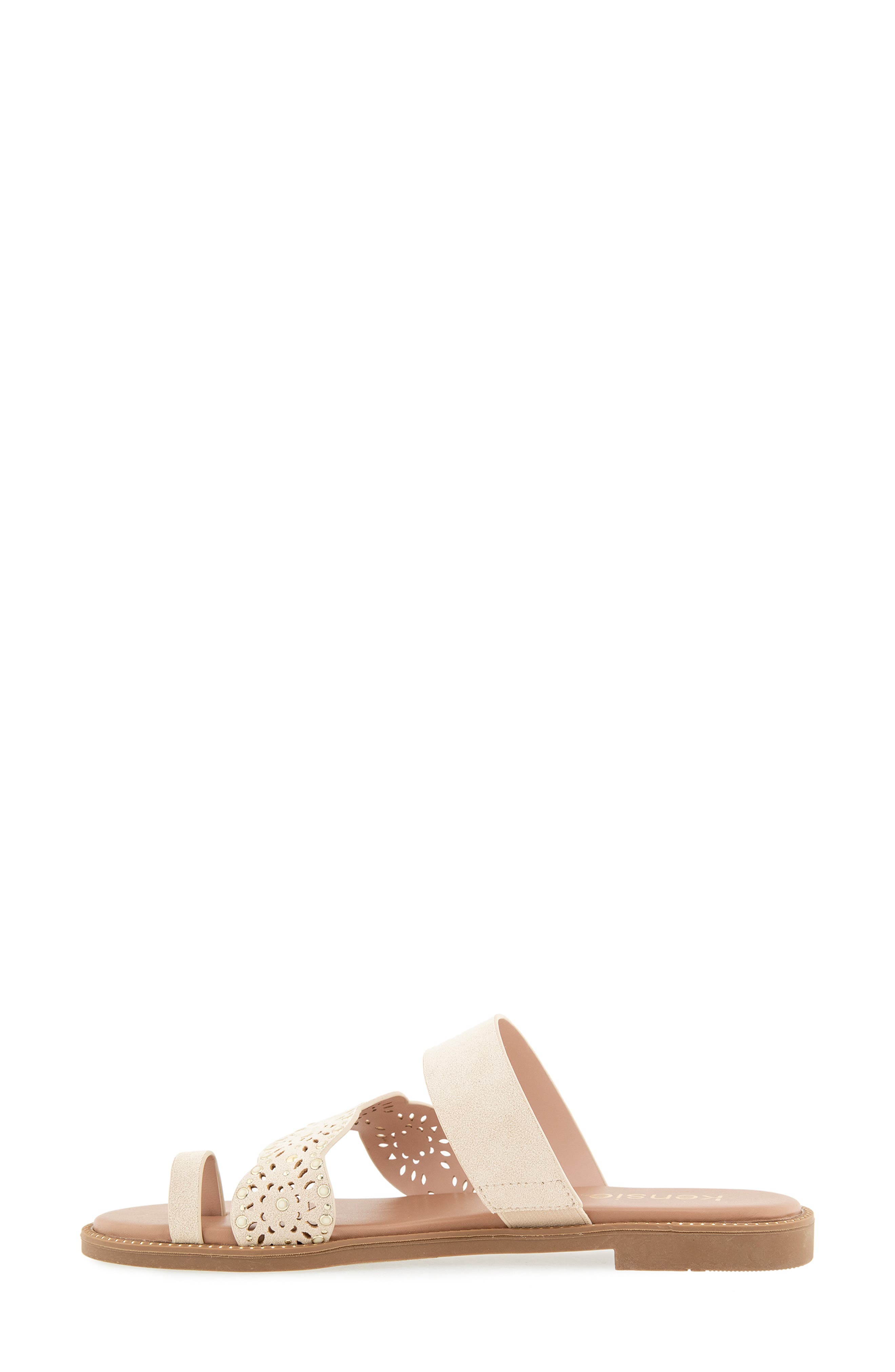 Kensie Maddox Toe Loop Sandal, Alternate, color, Off White