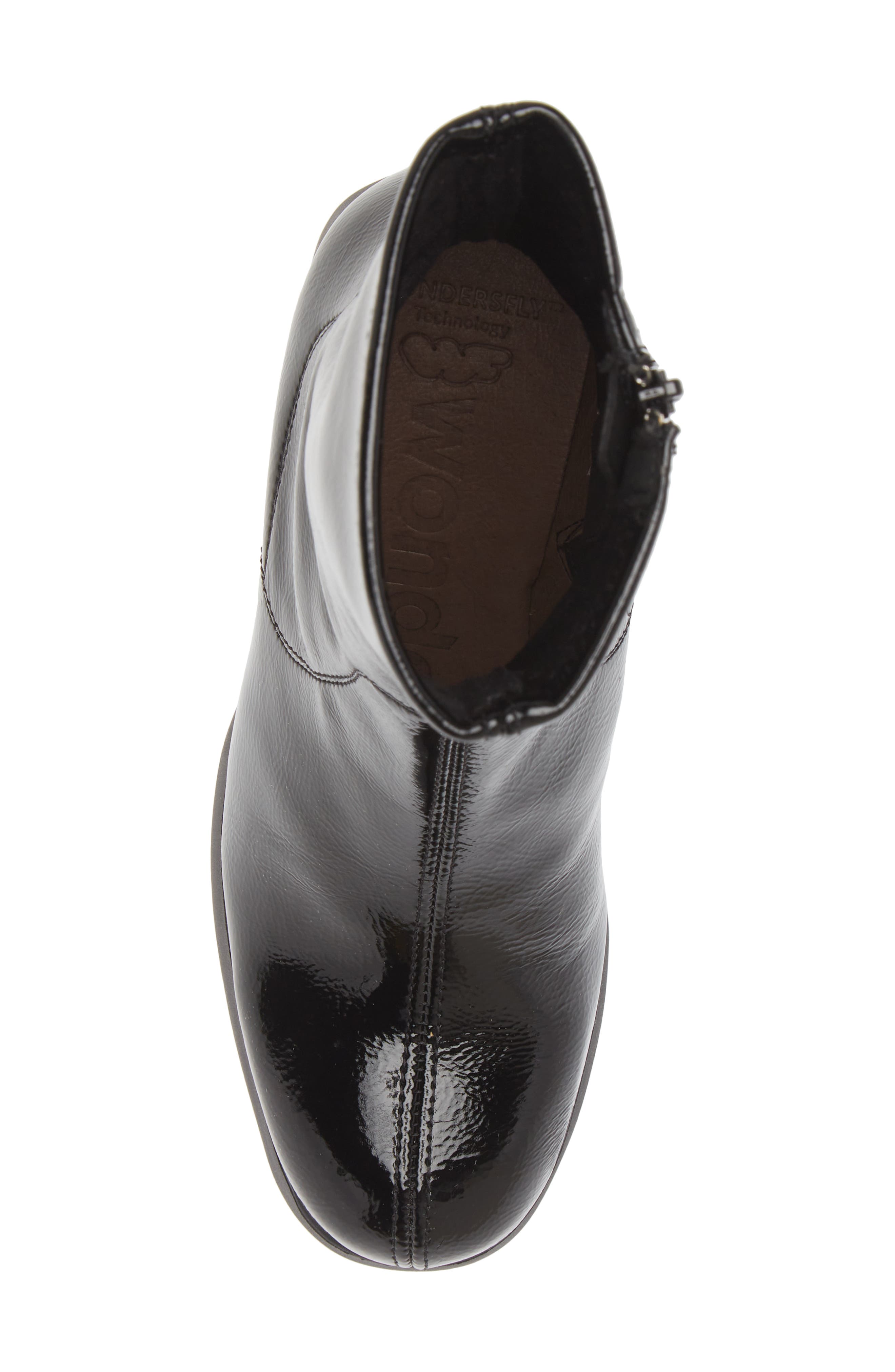 Wonders Platform Bootie, Alternate, color, Black Patent