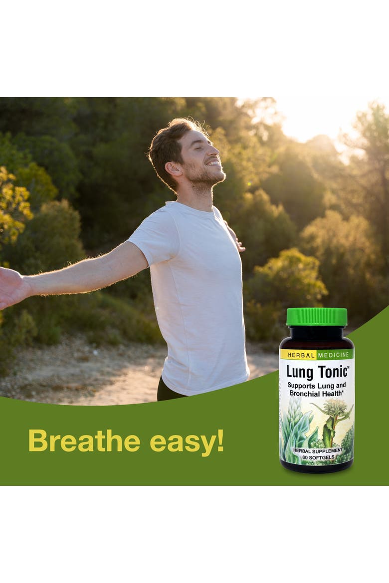 Lung Tonic Herbal Lung & Bronchial Support Softgels, 60 Count, Alternate, color, No Color