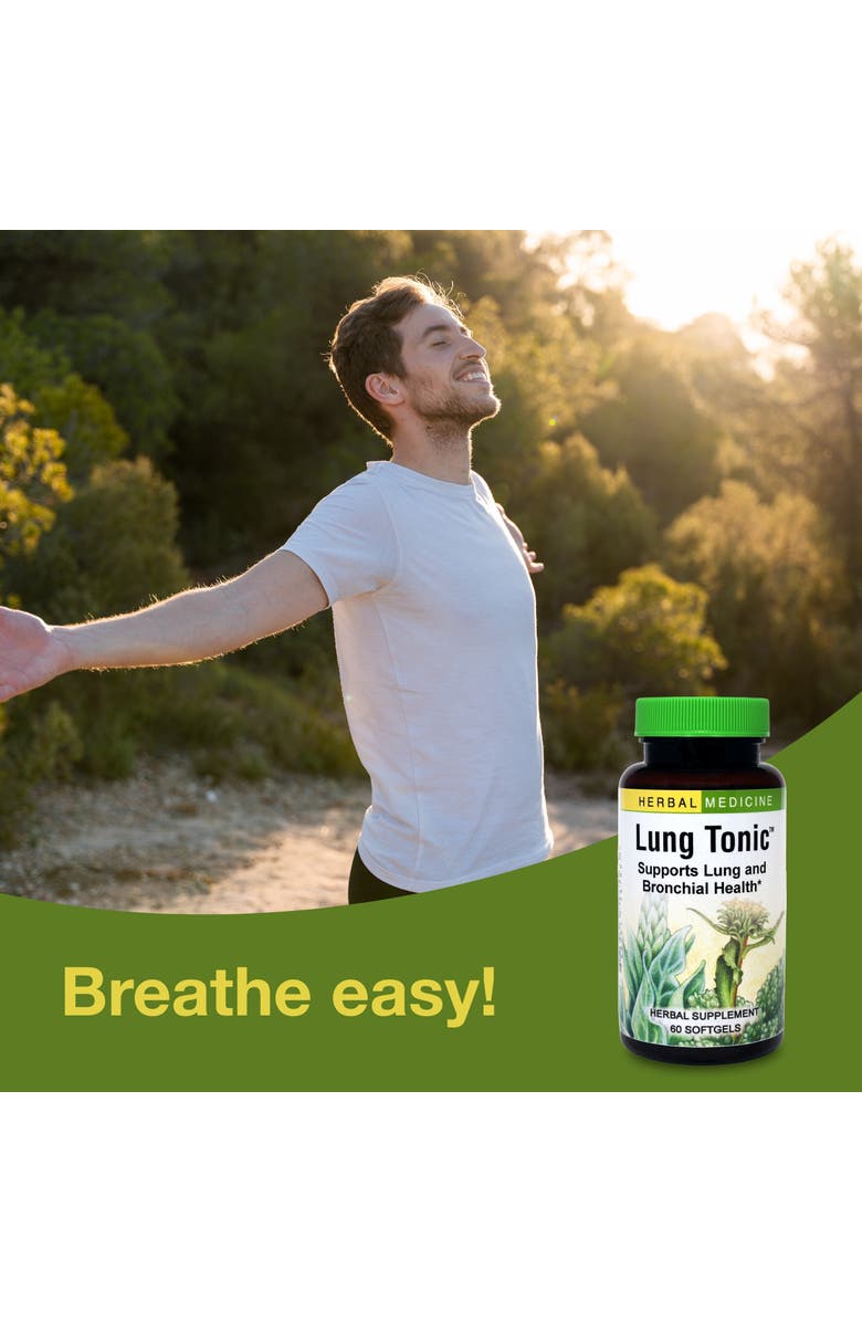 Herbs Etc. Lung Tonic Herbal Lung & Bronchial Support Softgels, 60 Count, Alternate, color, NO COLOR