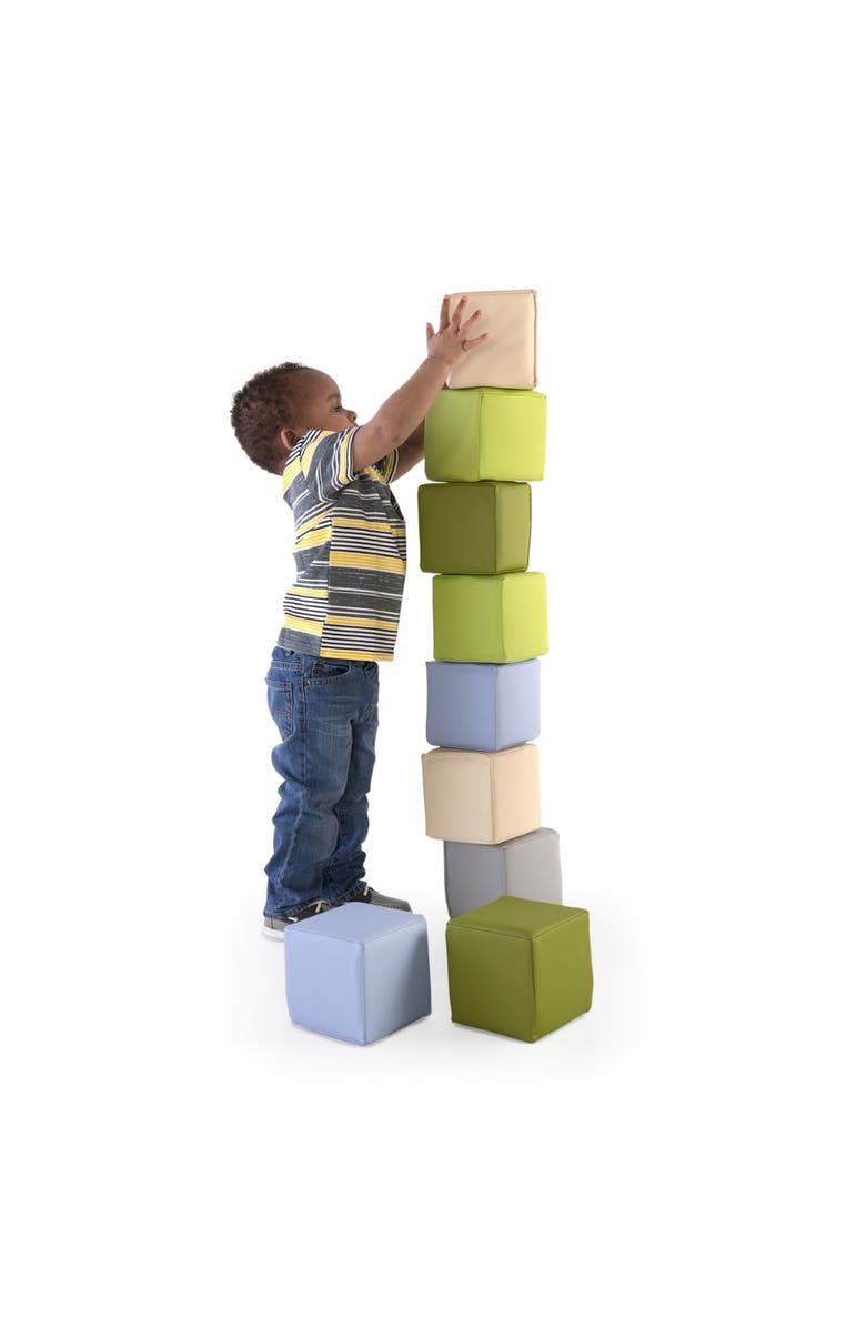 Kaplan Early Learning Company Soft Oversized Blocks - 12 Pieces, Alternate, color, Multicolored