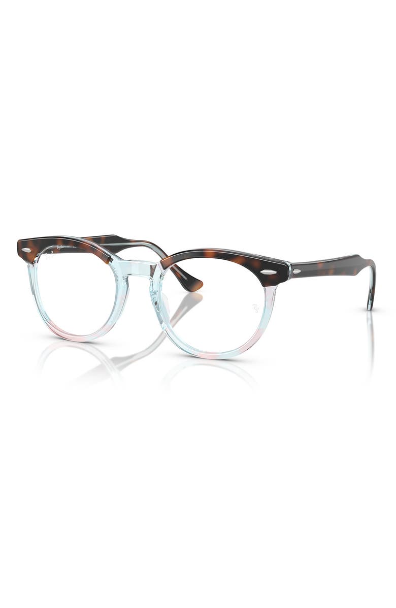 Ray-Ban Eagle Eye 51mm Square Optical Glasses, Alternate, color, Dk Havana