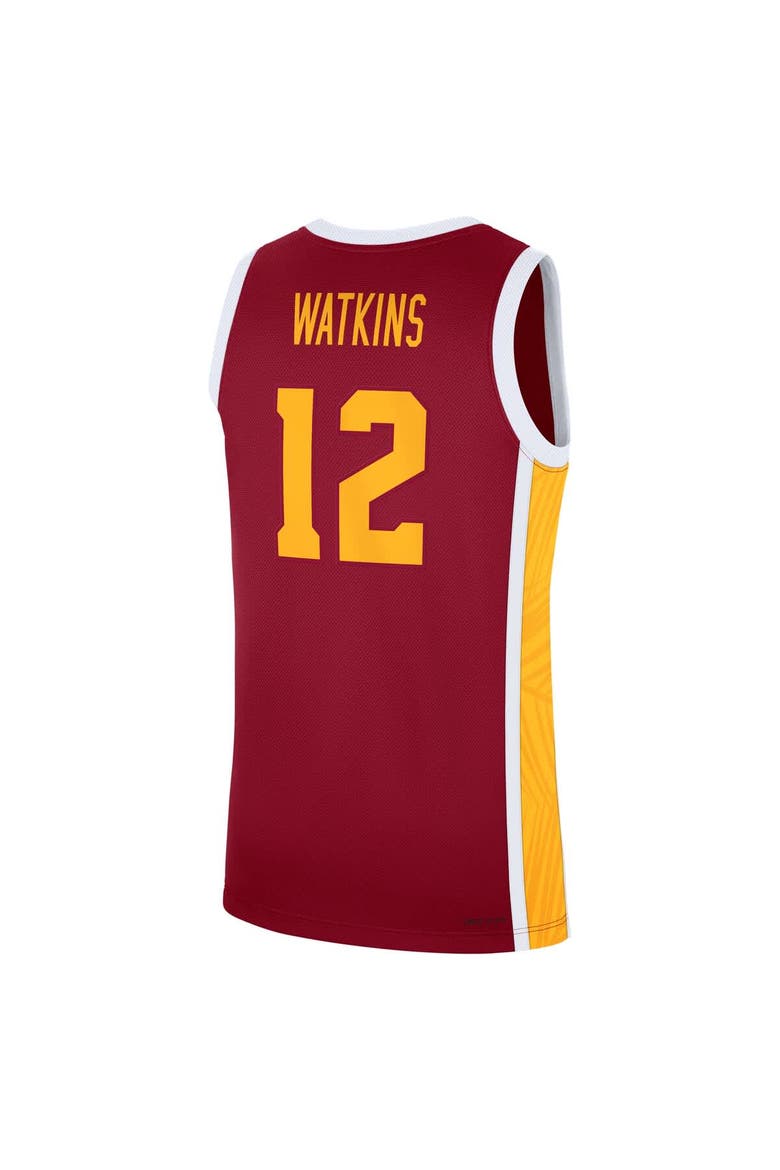 Men's Nike JuJu Watkins Cardinal USC Trojans Road Replica Basketball Jersey, Alternate, color, Cardinal