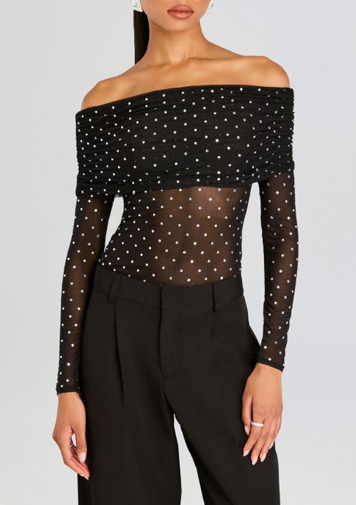 Shop Retroféte Retrofête Oriana Top In Black/silver