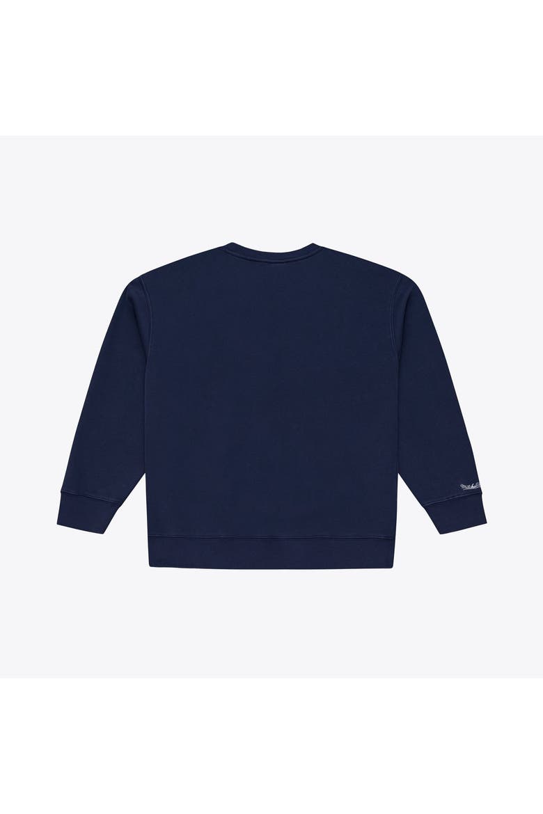 Men's Mitchell & Ness Navy Chicago Bears Core Essentials Micro Logo Fleece Sweatshirt, Alternate, color, Navy