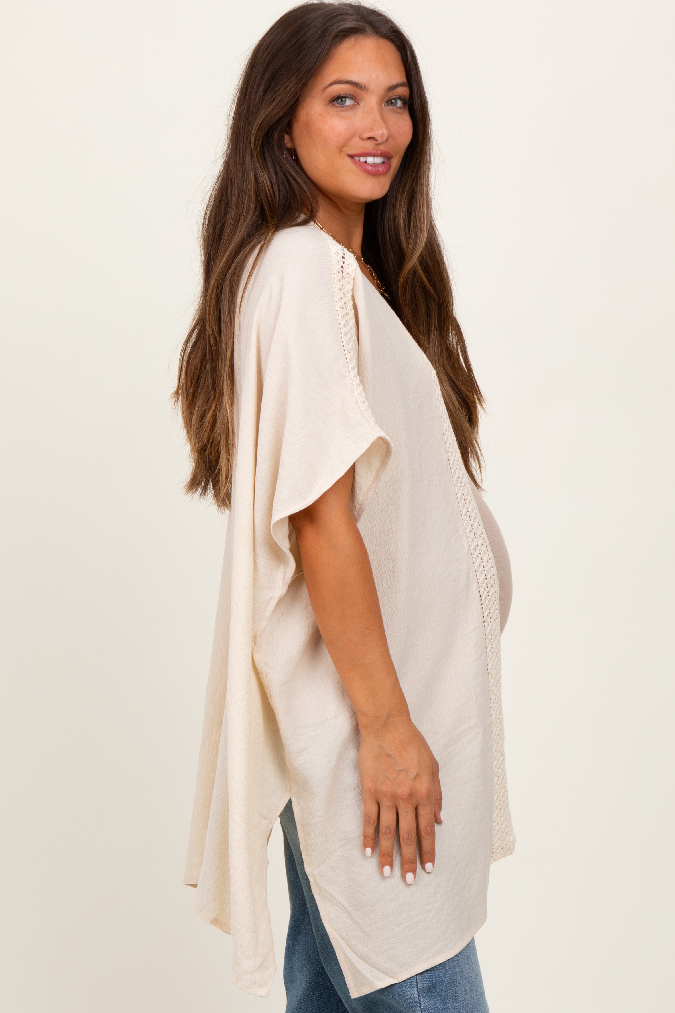 Crochet Trim Rustic Cover Up - image 2