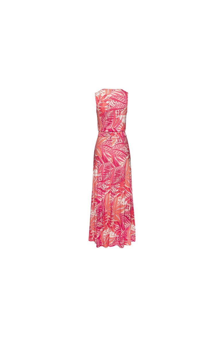 Smocked Waist Maxi Dress, Alternate, color, Pink Orange