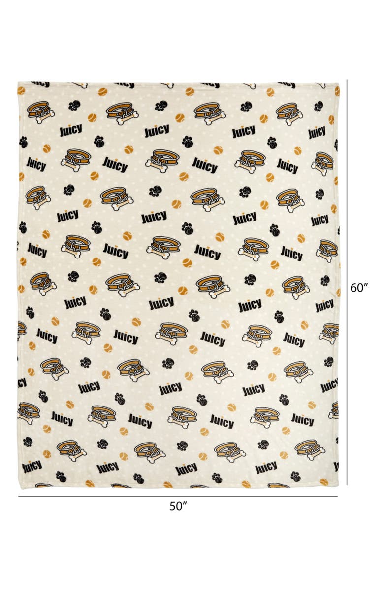 Juicy Couture Pet Throw Blanket, Alternate, color, Juicy Collar