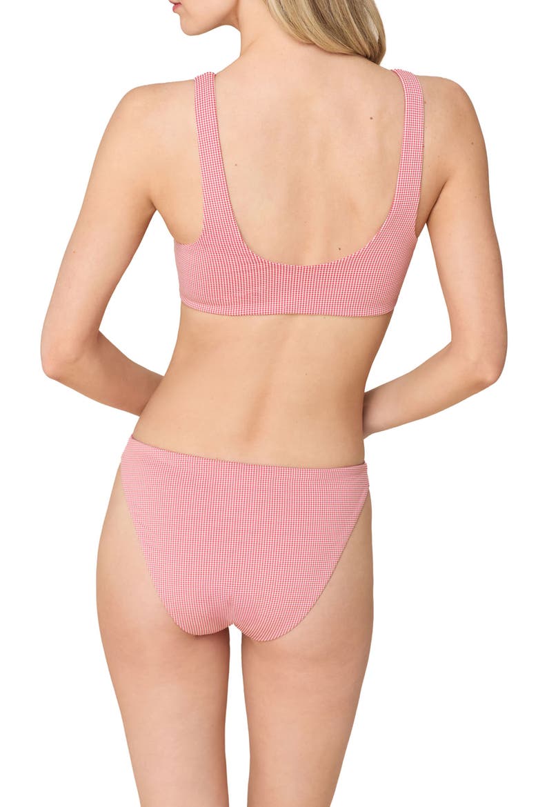 The Delrey Scoop Neck Bikini Top, Alternate, color, STRAWBERRY