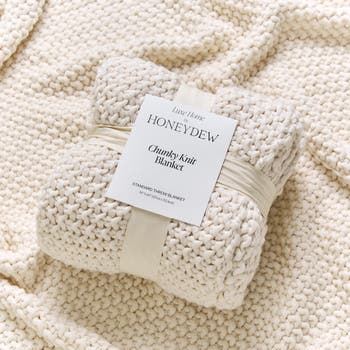 Chunky Knit Throw Blanket