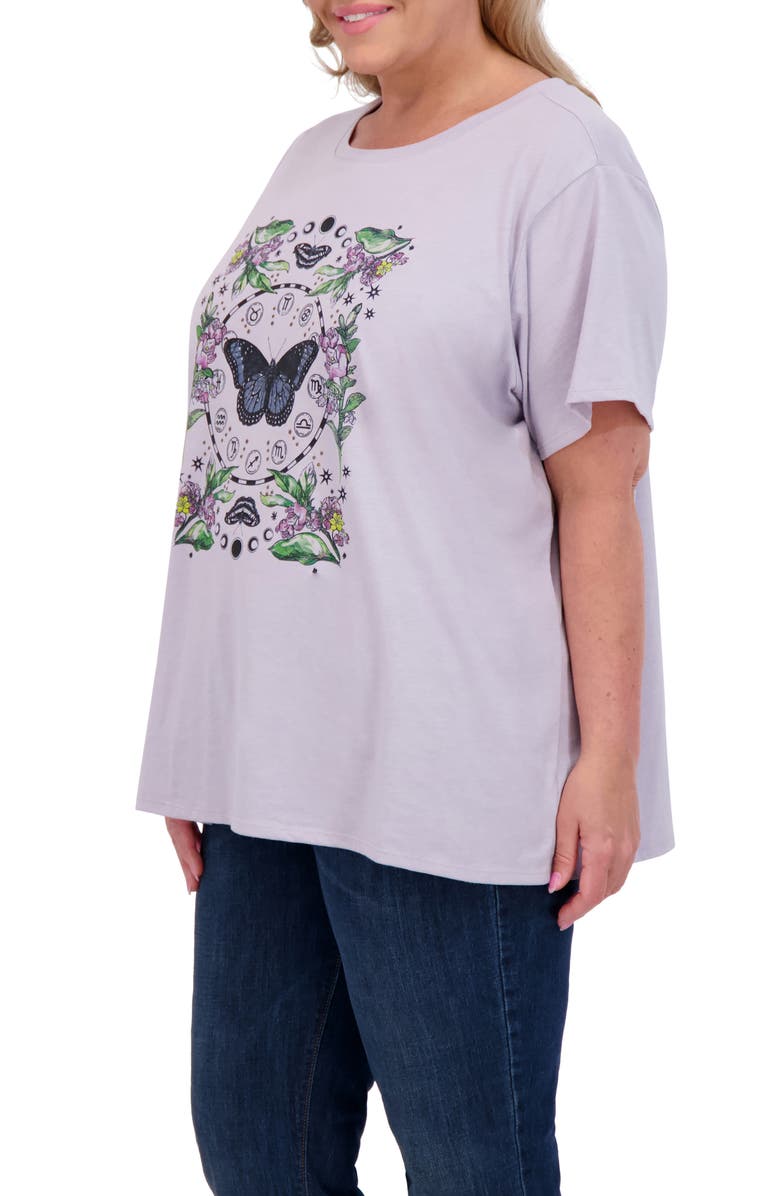 Lucky Brand Butterfly Graphic T-Shirt, Alternate, color,
