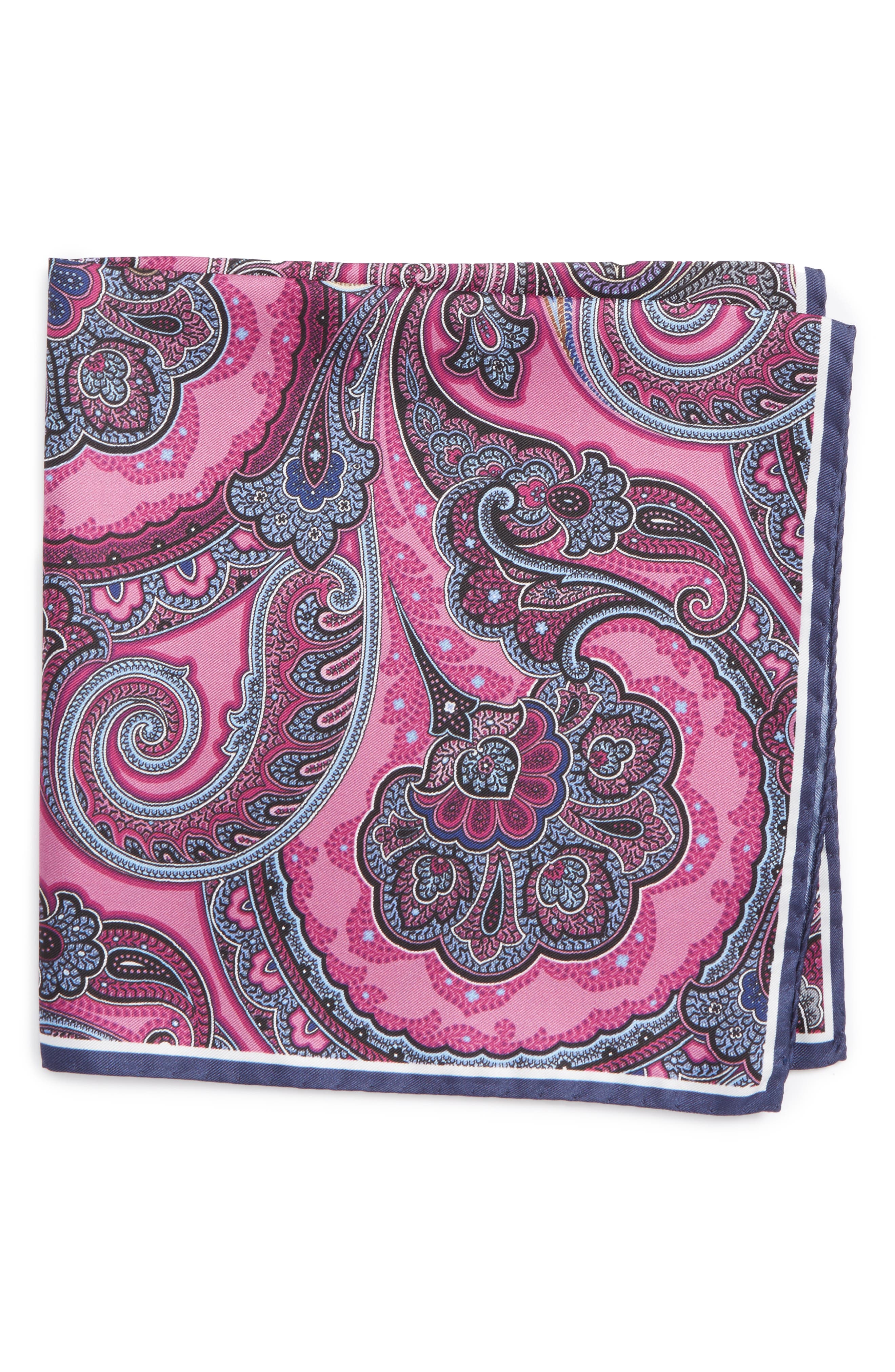 Nordstrom Paisley Silk Pocket Square (Men) | Nordstromrack