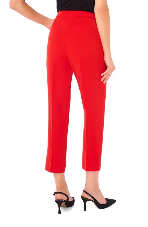Halogenr Halogen(r) High Waist Ankle Straight Leg Pants In Red