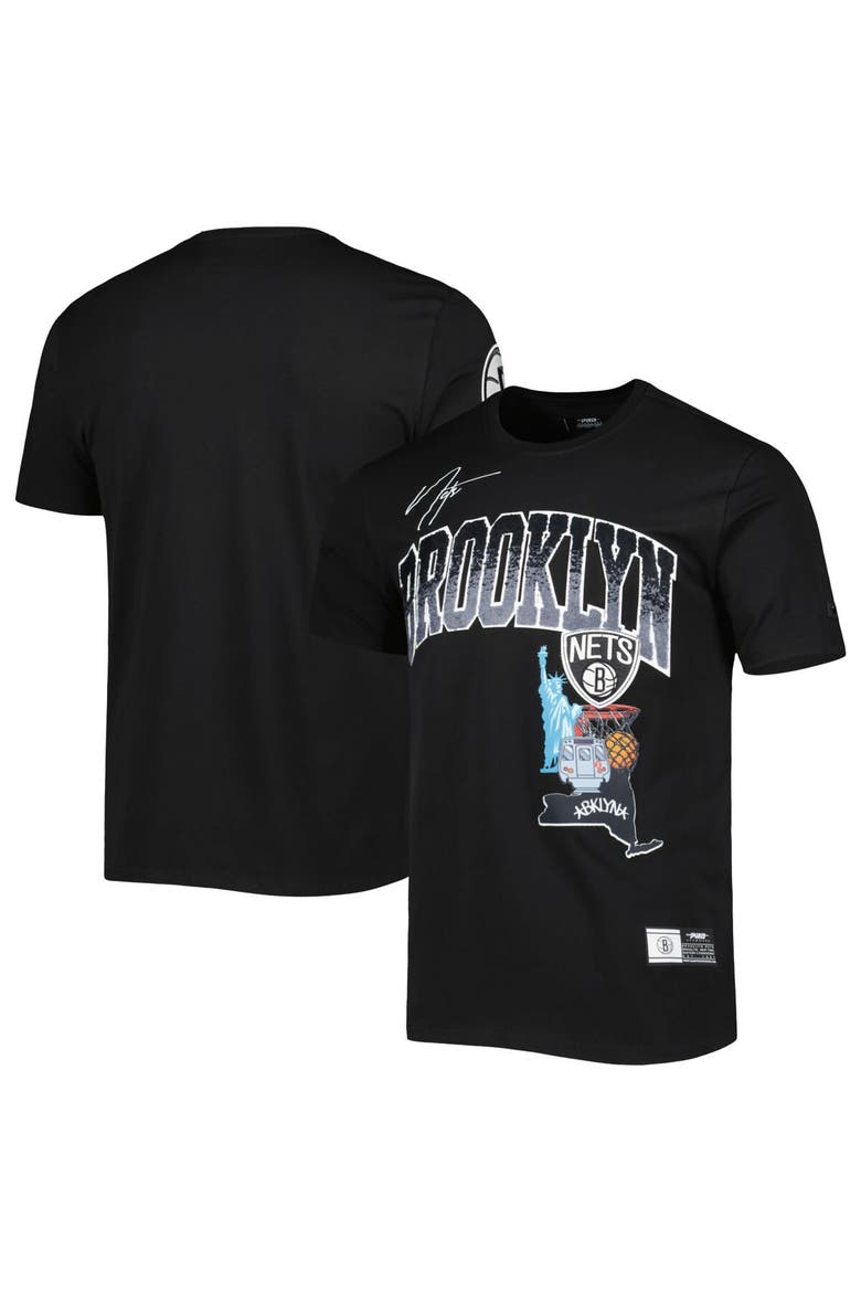 Men's Pro Standard Black Brooklyn Nets Hometown Chenille T-Shirt, Main, color, Black