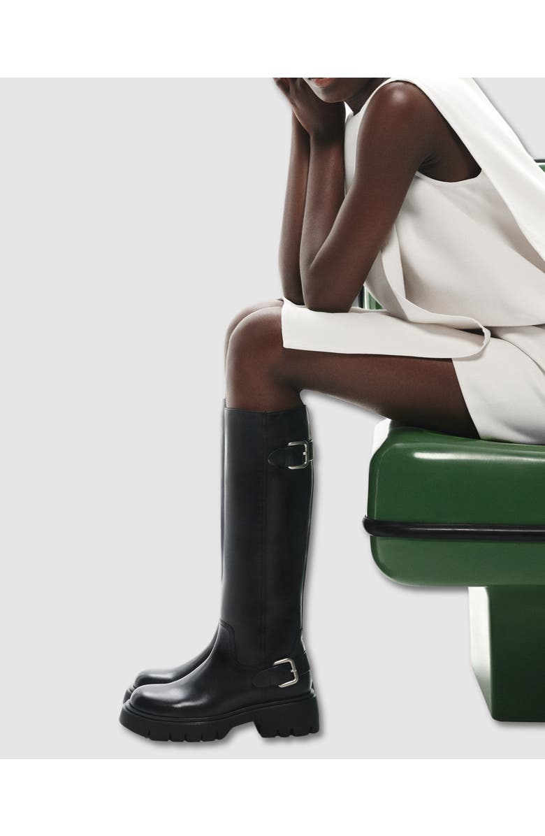 MI/MAI Herpen Chunky Treaded Sole Long Boot, Alternate, color, Black