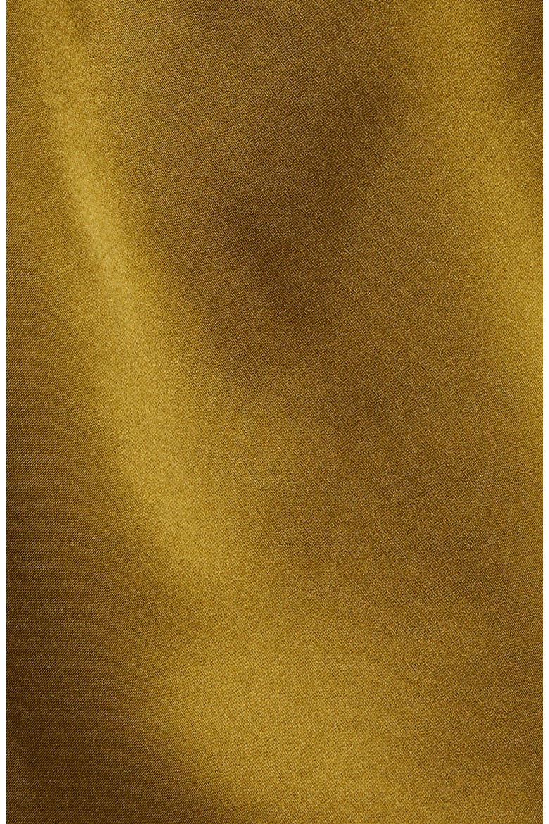 Mabel Two-Tone Silk Satin Top, Alternate, color, OCHRE/ MOSS