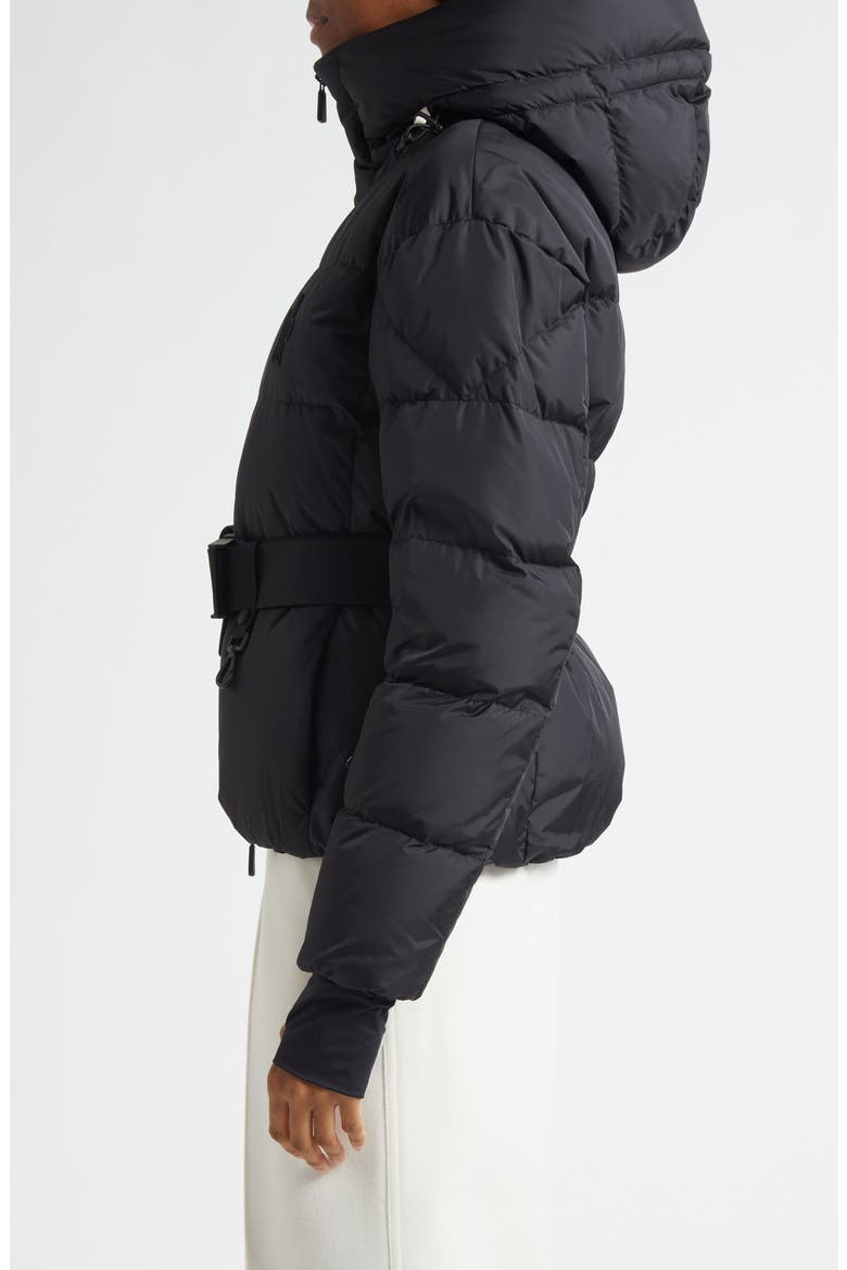 Bouquetin Hooded Down Puffer Jacket, Alternate, color, BLACK