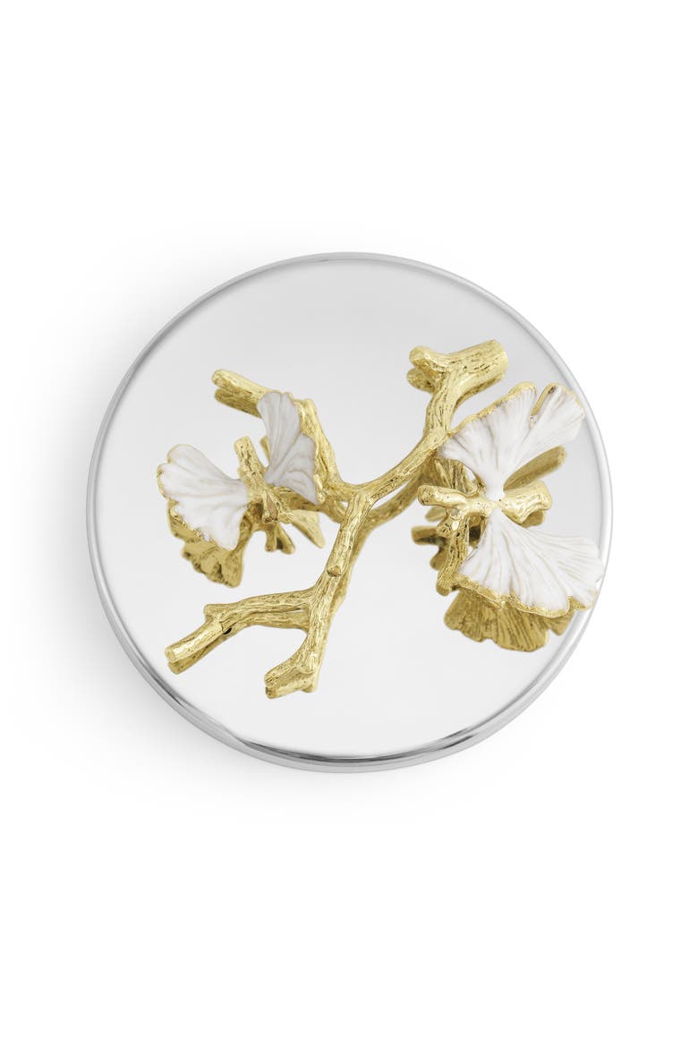 Butterfly Gingko Scented Candle, Alternate, color, GOLD/ SILVER