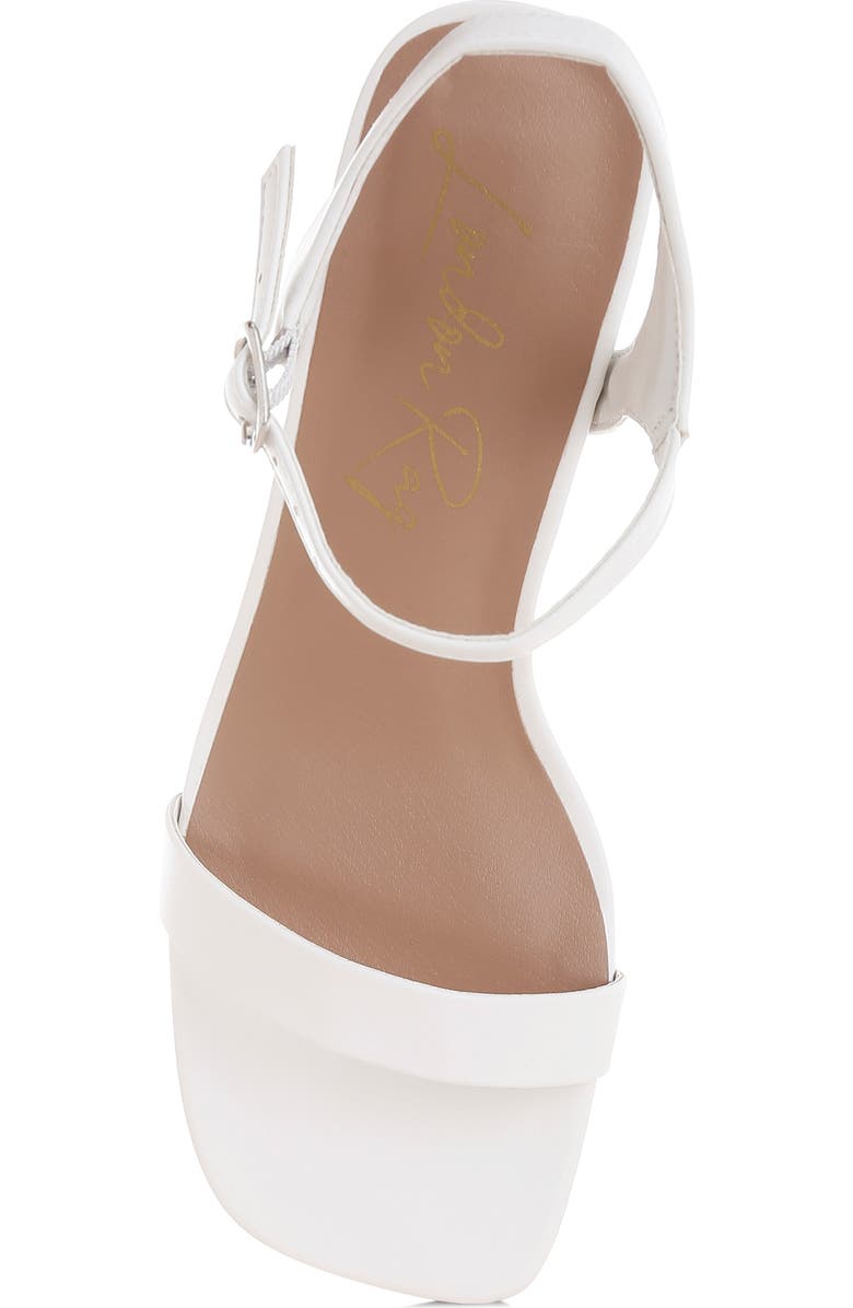 LONDON RAG Kazara Block Heel Sandal, Alternate, color, White