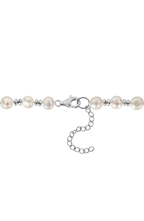 Delmar Cultured Freshwater Pearl Beaded Necklace & Bracelet Set In Metallic