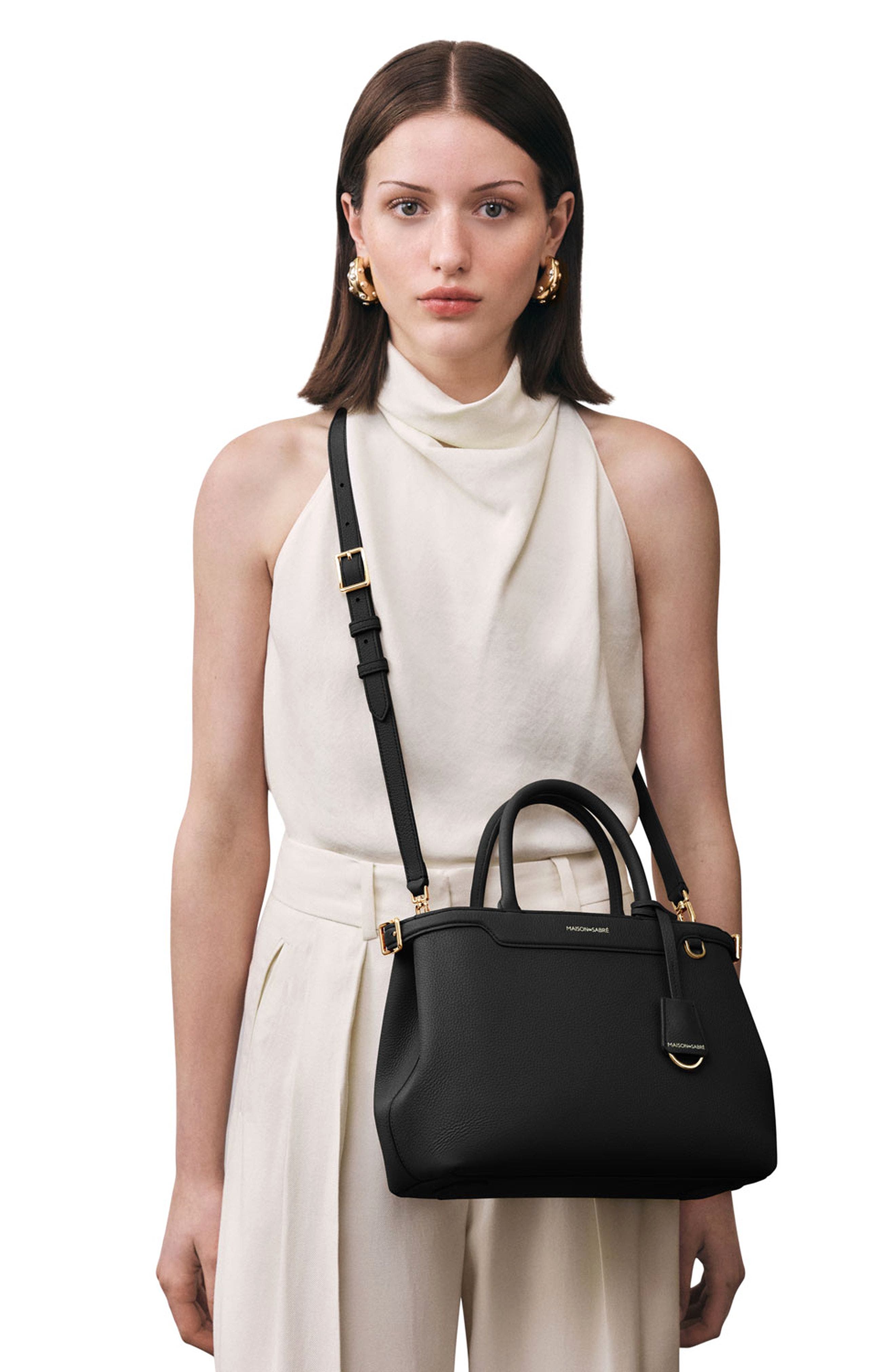 MAISON de SABRÉ The Medium Palais, Alternate, color, Black Caviar