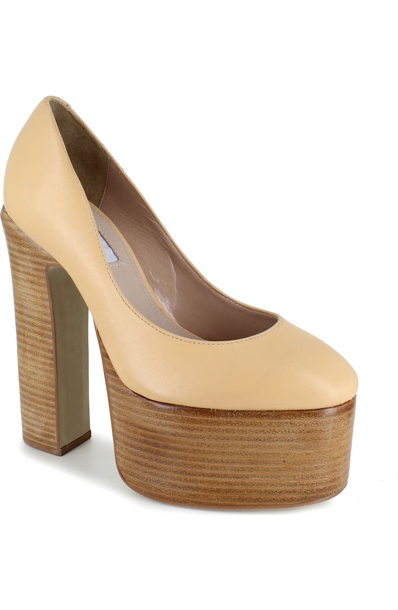 ZIGI Camilla Platform Pump, Main, color, Nude Leather