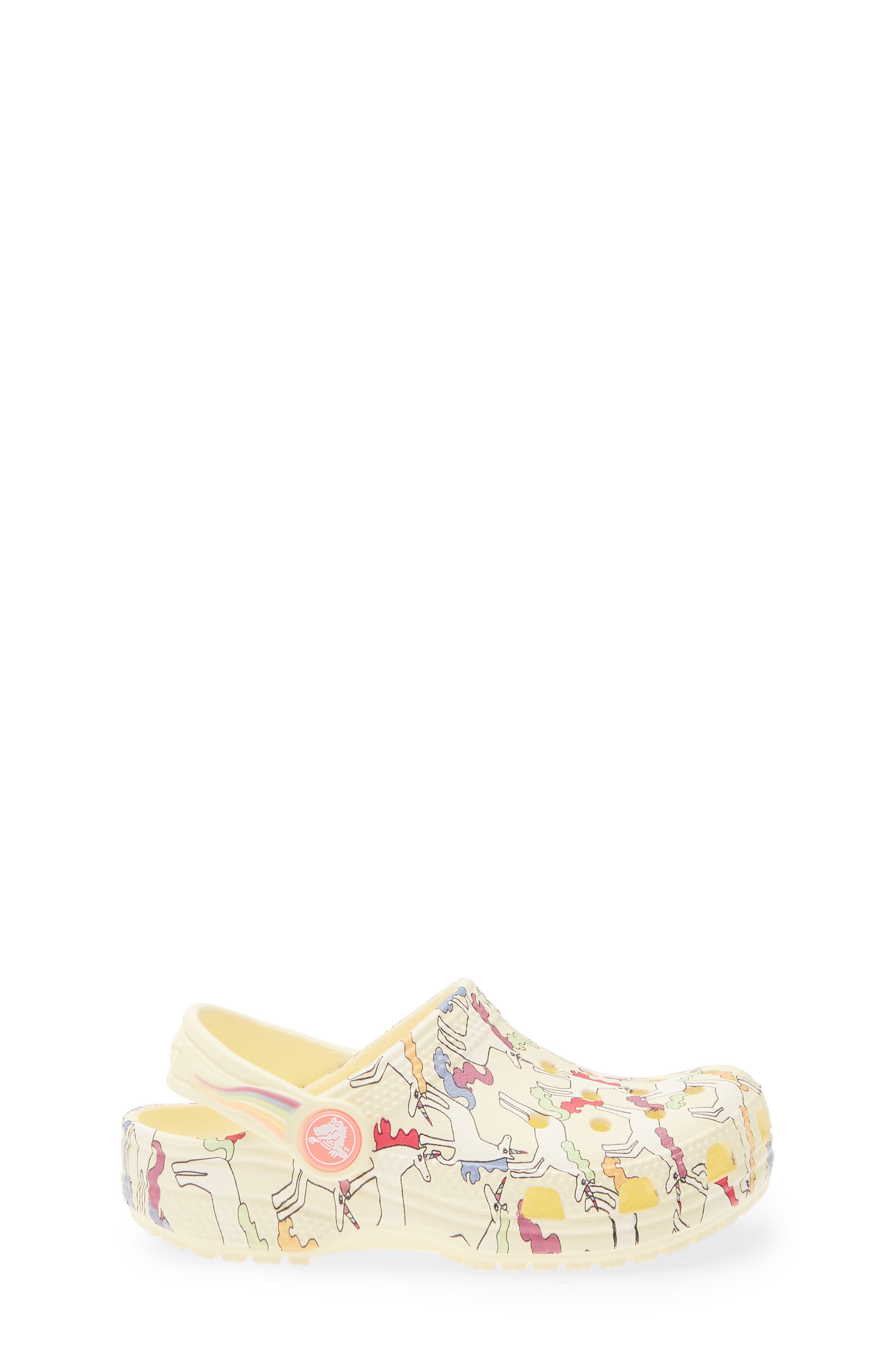 Kids' Classic Unicorn Clog, Alternate, color, YELLOW LIGHT