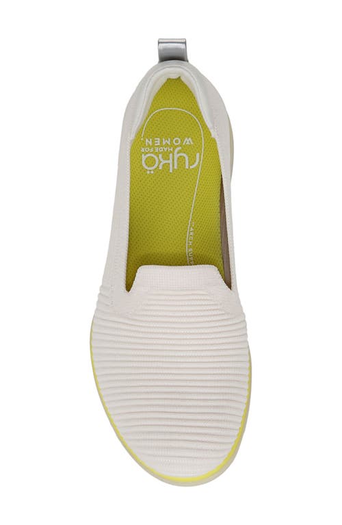 Ryka Women's Effortless Washable Slip On Shoes In White Alyssum