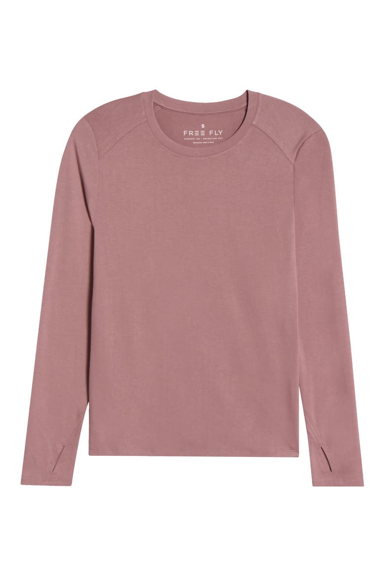 Shade Long Sleeve Top, Alternate, color, FIG