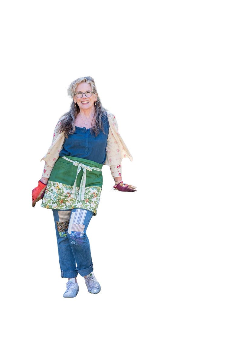 Love Grows Gardening Apron, Main, color, Green