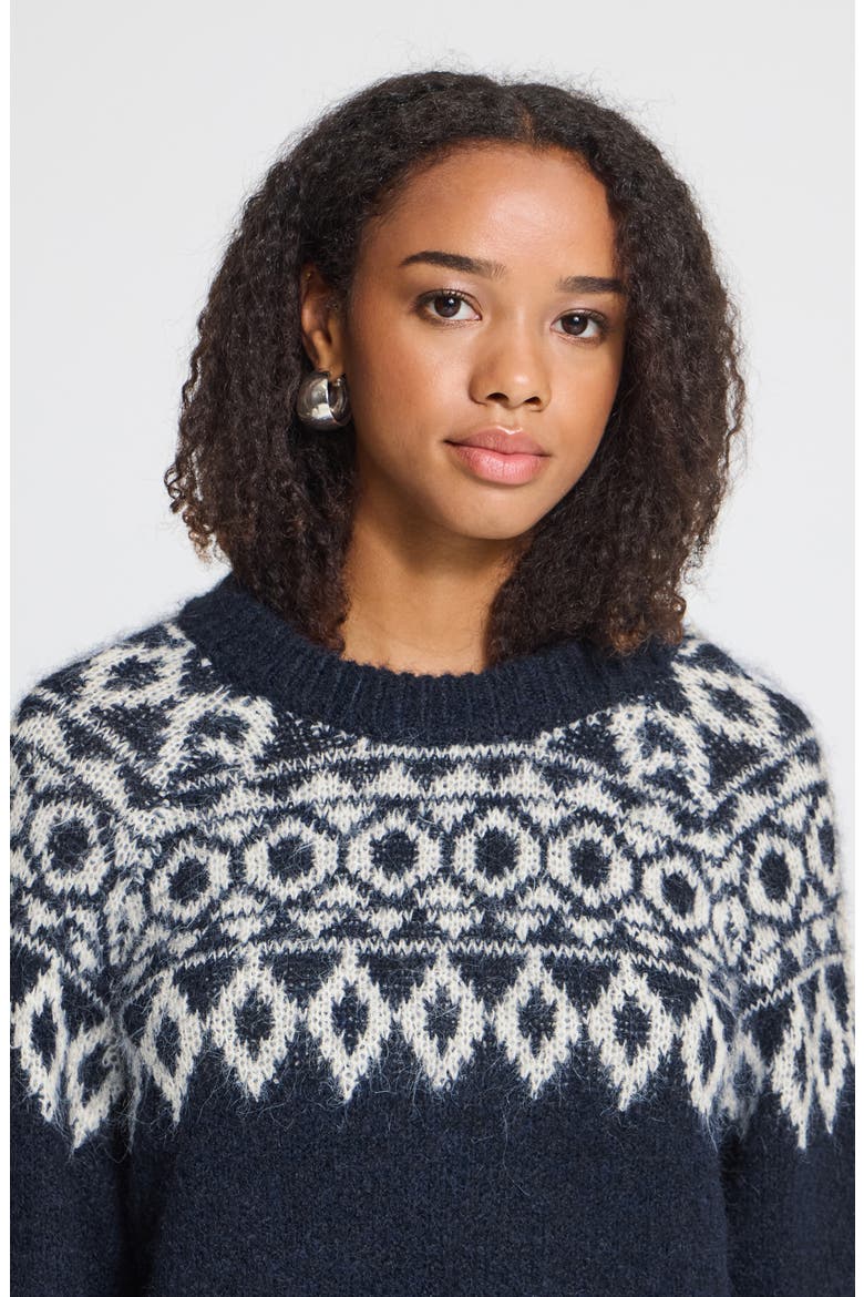 Scandinavian Sweater, Alternate, color, MARITIME BLUE