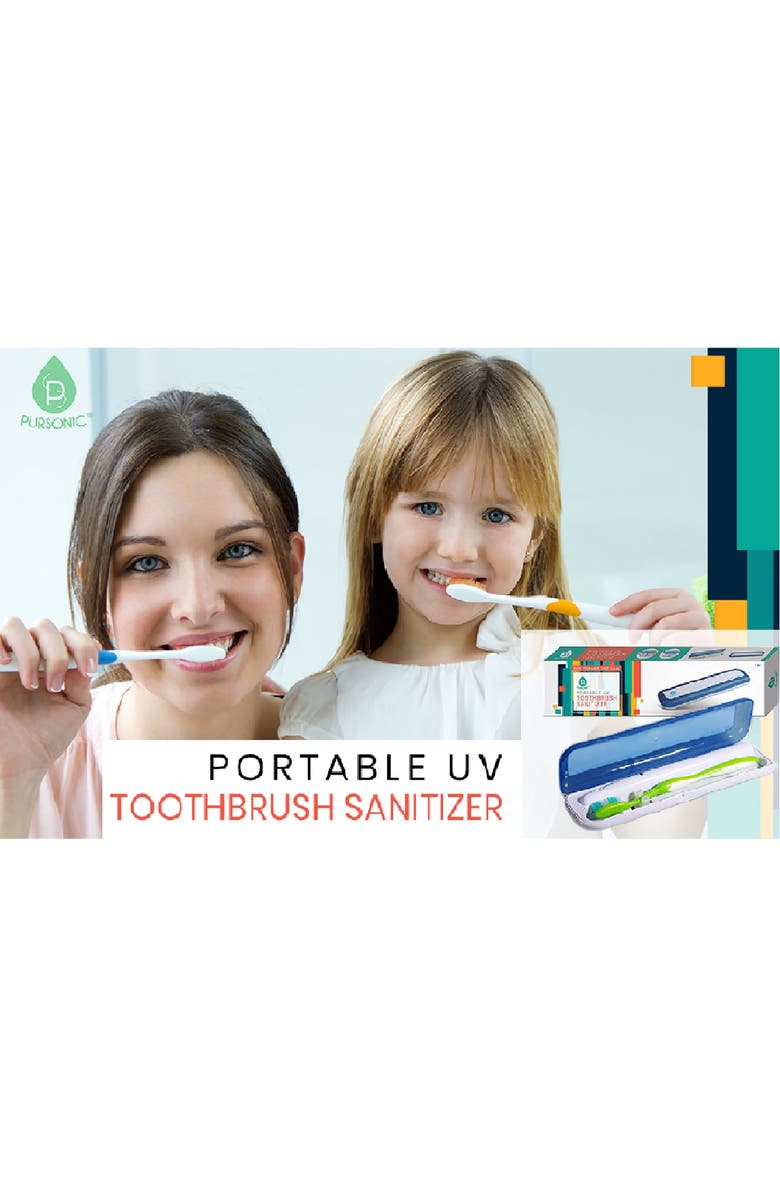 PURSONIC Portable UV Toothbrush Sanitizer, Alternate, color, Multicolor