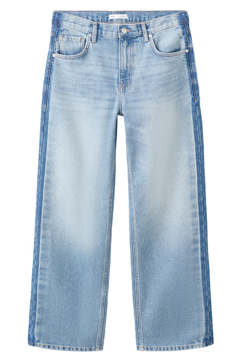 Mid Rise Straight Leg Jeans, Alternate, color, LIGHT BLUE