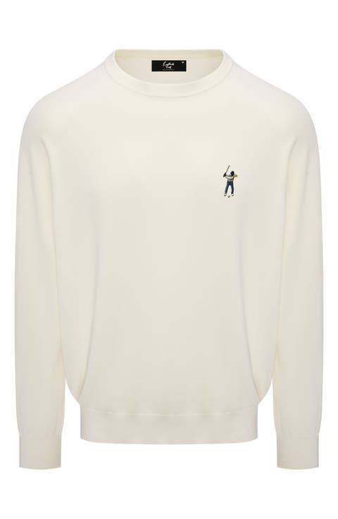 Links Embroidered Sweater