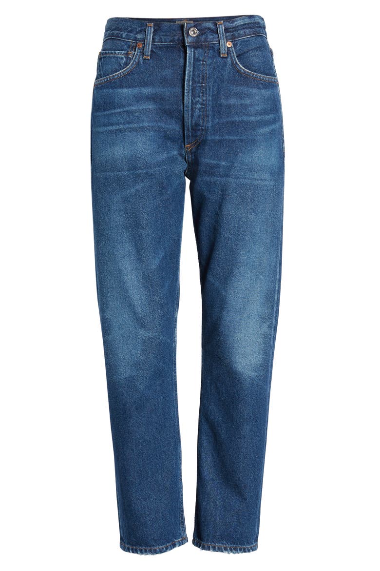 Crop Straight Leg Jeans, Alternate, color, WISH