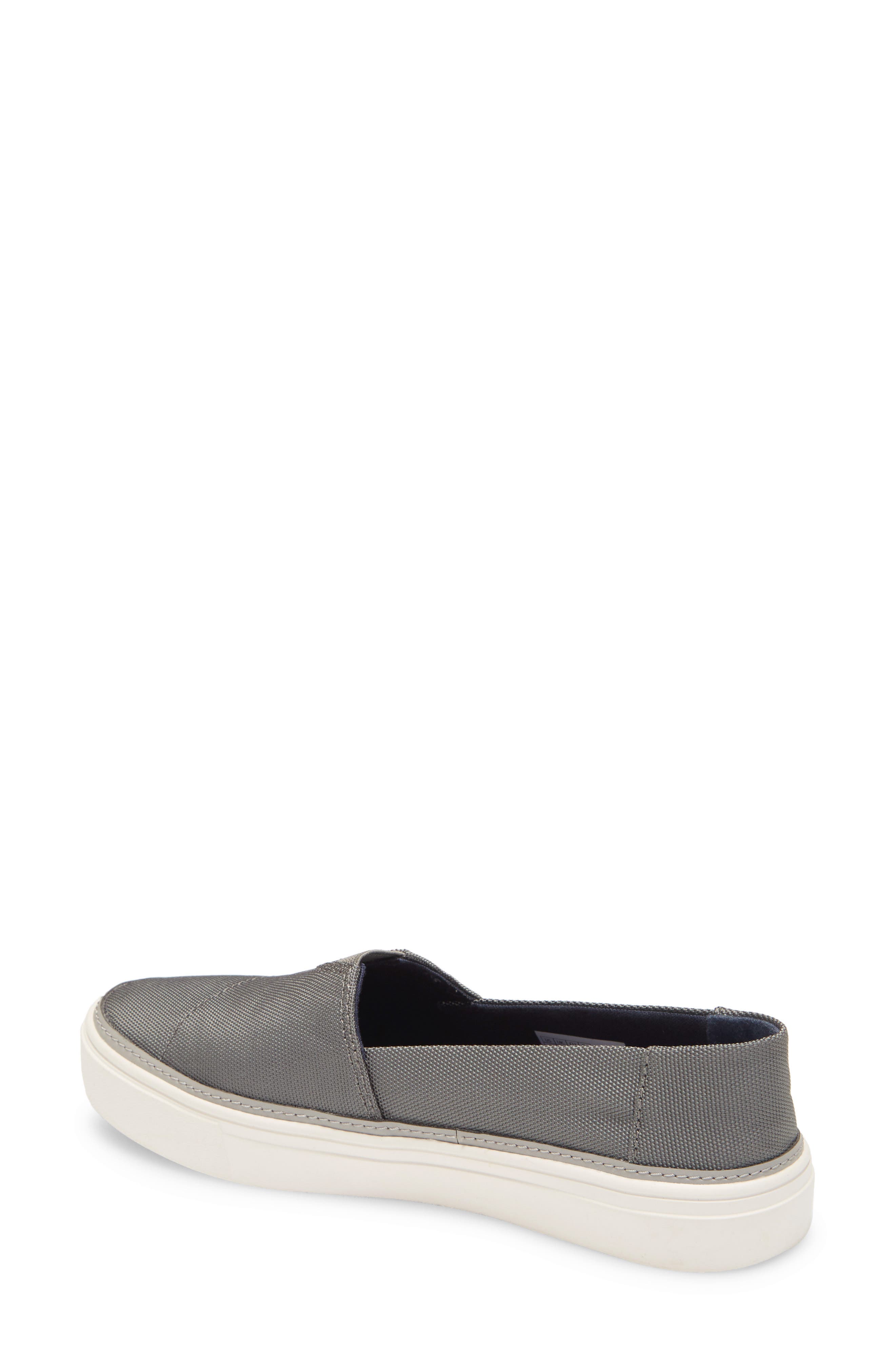 Parker Platform Slip-On Sneaker, Alternate, color, GREY FABRIC