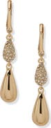 DKNY Ashlyn Pavé Pear Double Drop Earrings