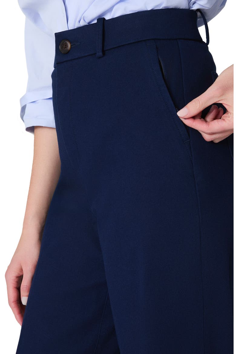 SPANXsupersmooth™ Stretch Twill Wide Leg Pant, Alternate, color, TIMELESS NAVY