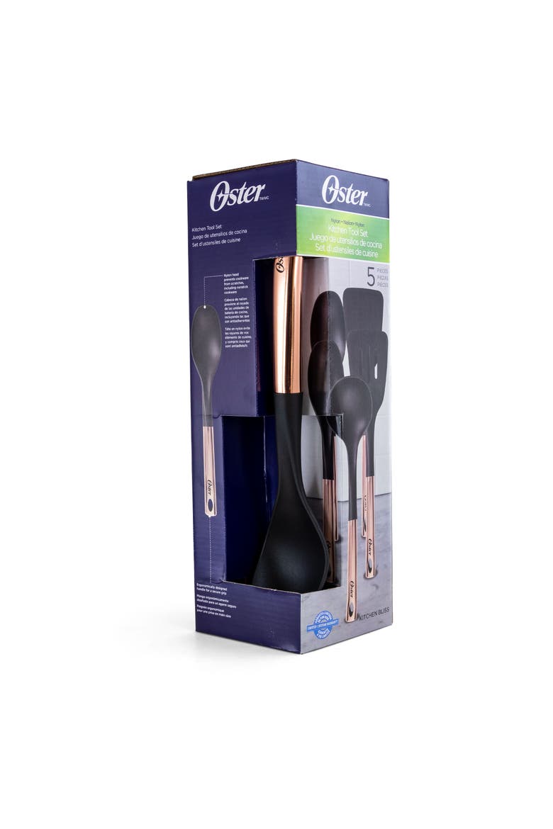 Kitchen Bliss Kitchen Tools Set with Rose Gold Handle, Set of 5, Alternate, color, Copper